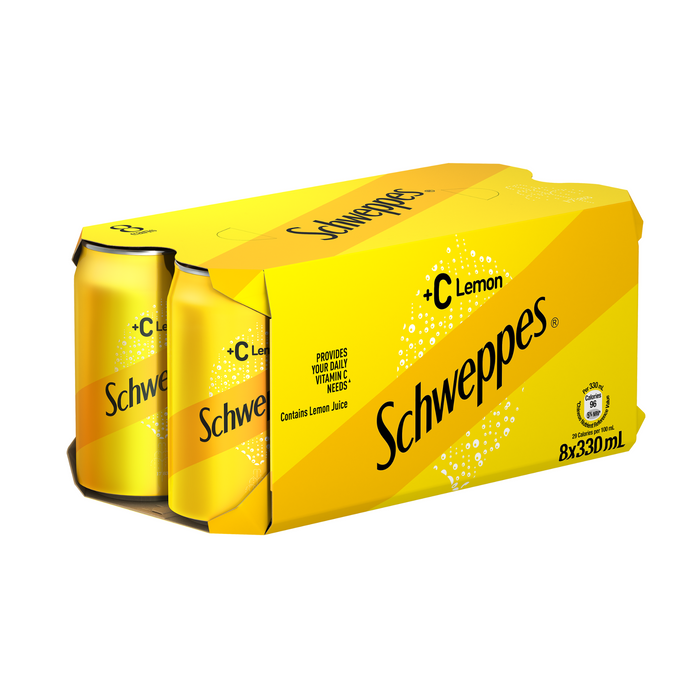 Schweppes Lemon +C Can 330ml 