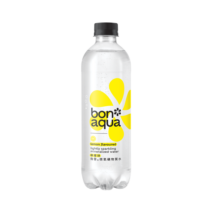 Bonaqua Mineralized Sparkling Lemon Bottle 500ml