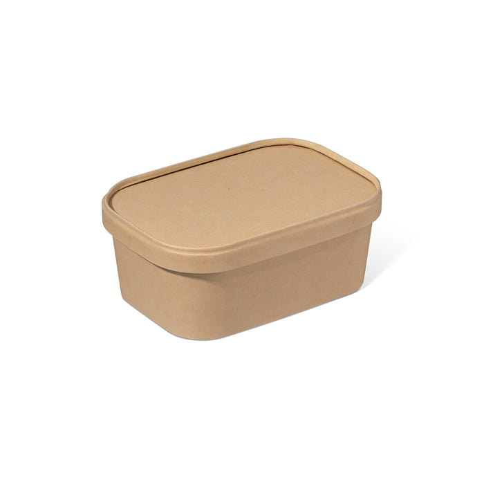 750ml Paper Meal Box + Paper Meal Box Lid Combo